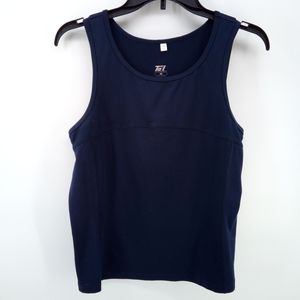 Tail Blue Mesh Panels Athletic Work Out Top M Gym Hiking Running Rowing Tennis